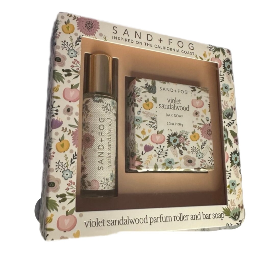 Sand + Fog Violet Sandalwood Parfum Roller &. bar Soap